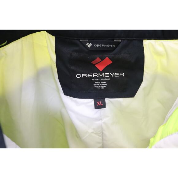 Obermeyer Mens Plus Force Pants Snow Ski Boarding Spark Yellow XL NWT $229 Read - Picture 10 of 10